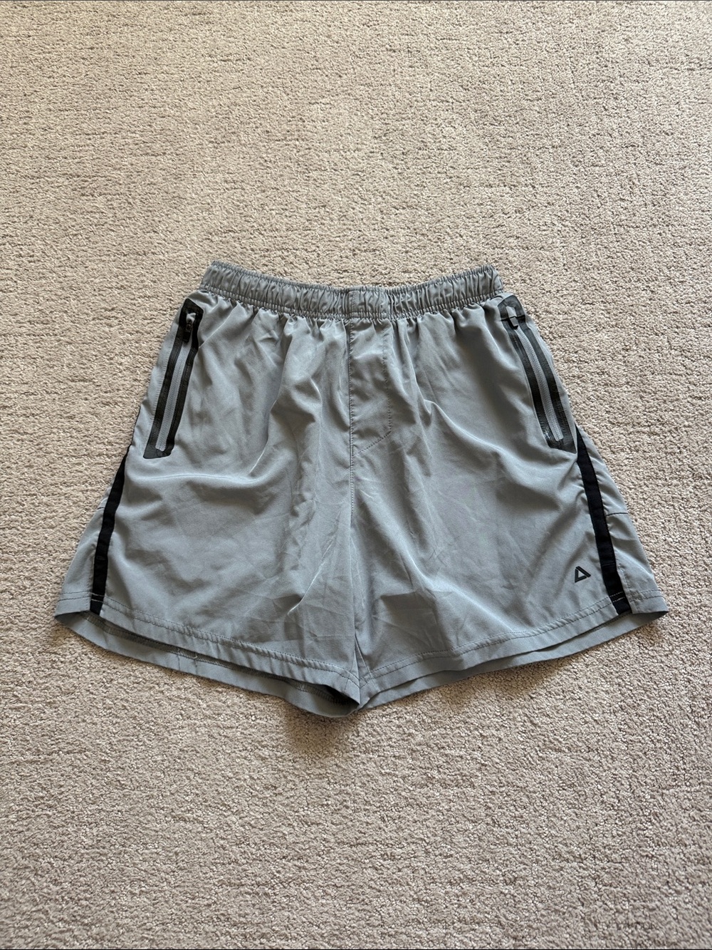 Tec-One Men's Light Gray Athletic Shorts - Large
